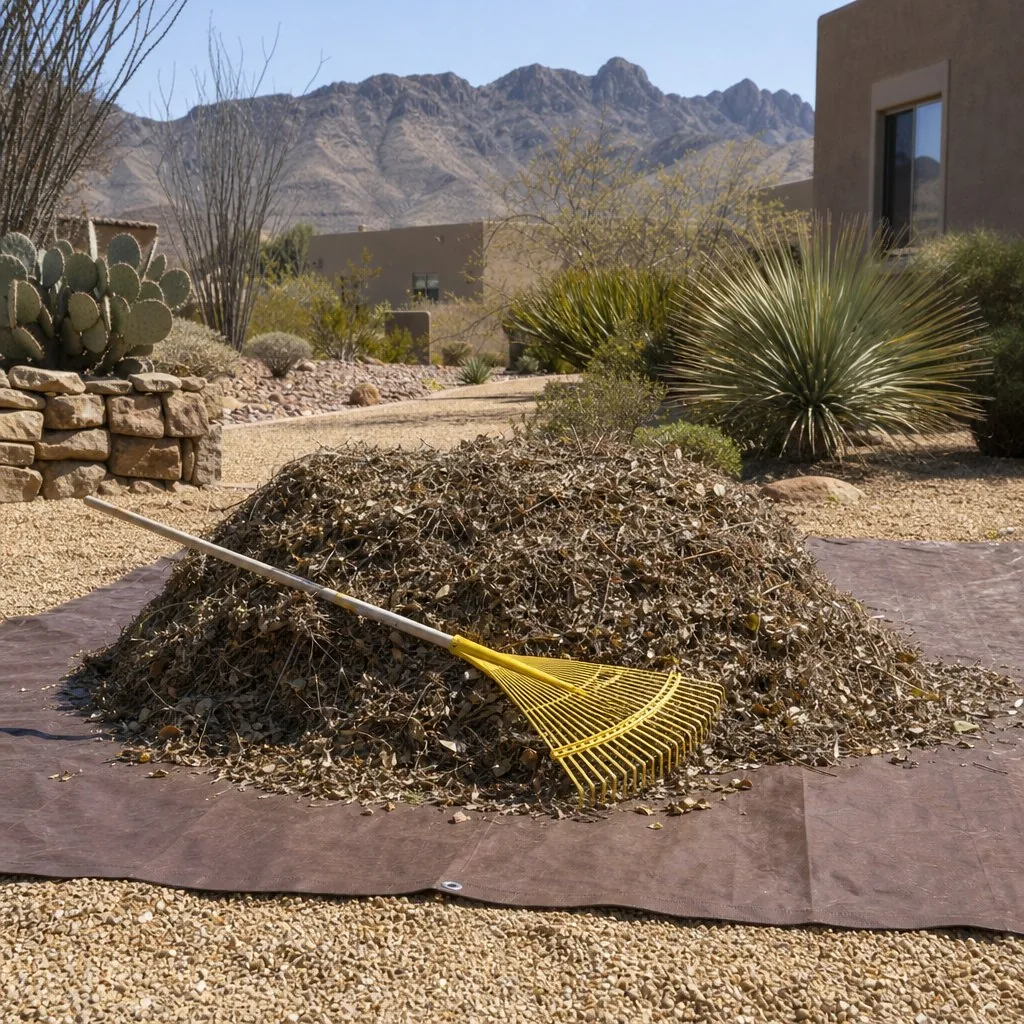 Seasonal cleanup on an El Paso property